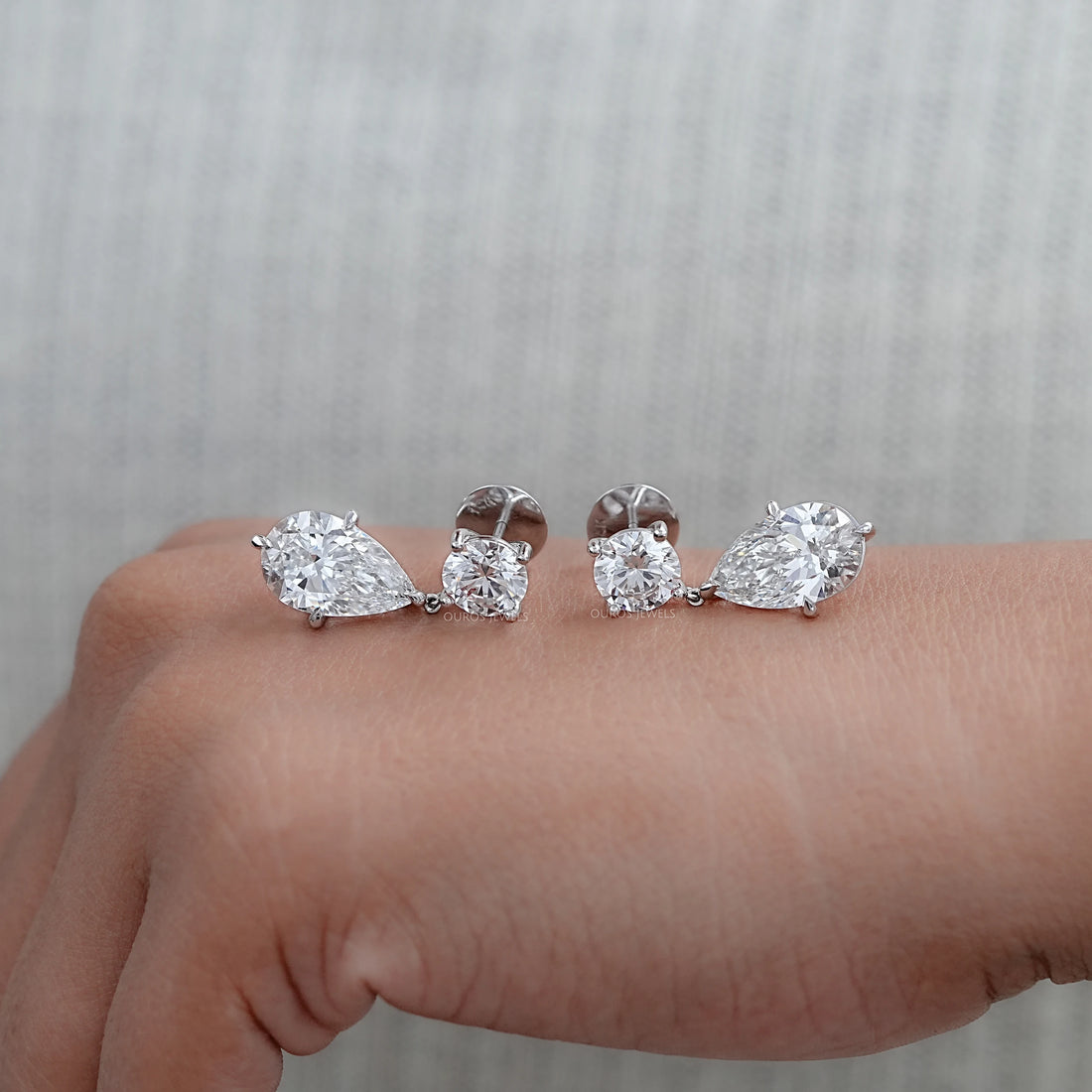 Multi Shape Diamond Drop & Dangle Gold Earrings Earrings