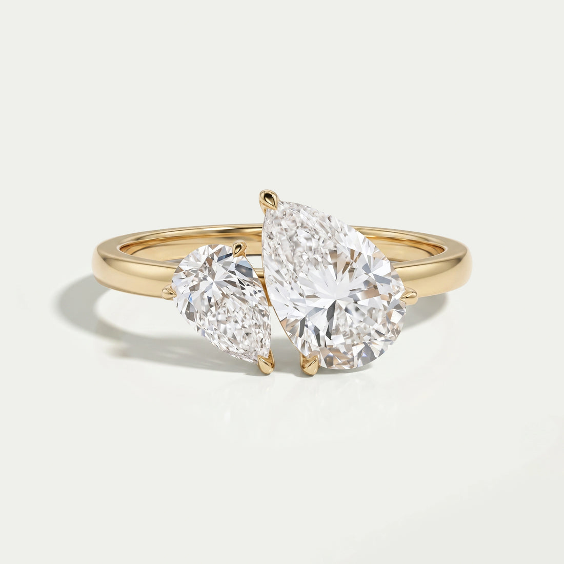 Two Pear Diamond Toi Et Moi Ring Ring