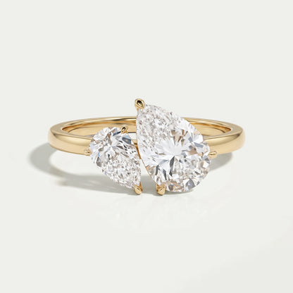 Two Pear Diamond Toi Et Moi Ring Ring