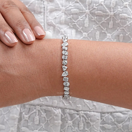 Brilliant Multi Shape Lab Diamond Bracelet