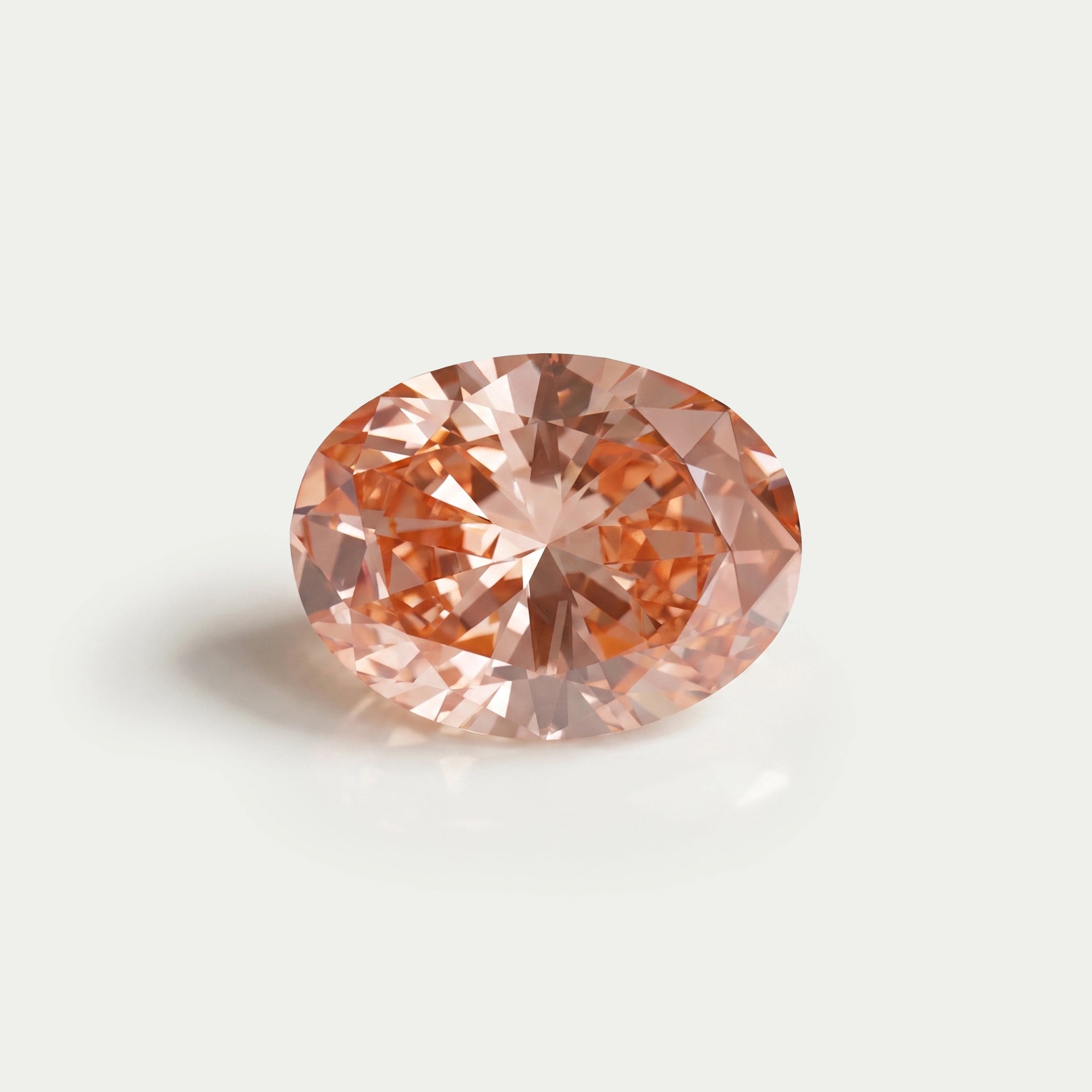 0.82 Carat Fancy Pink Vivid Oval Cut Lab Grown Diamond Loose
