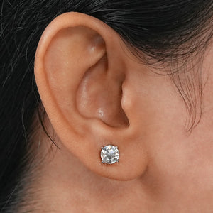 Old European (OEC) Round Cut Lab Diamond Stud