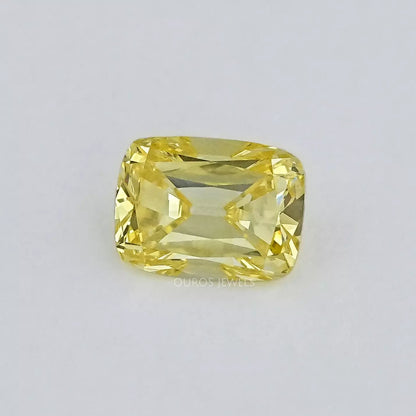 Yellow Old Mine Cushion Lab Grown Loose Diamond Loose