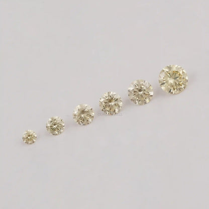 Brilliant Fancy Round Yellow Lab Diamonds Loose