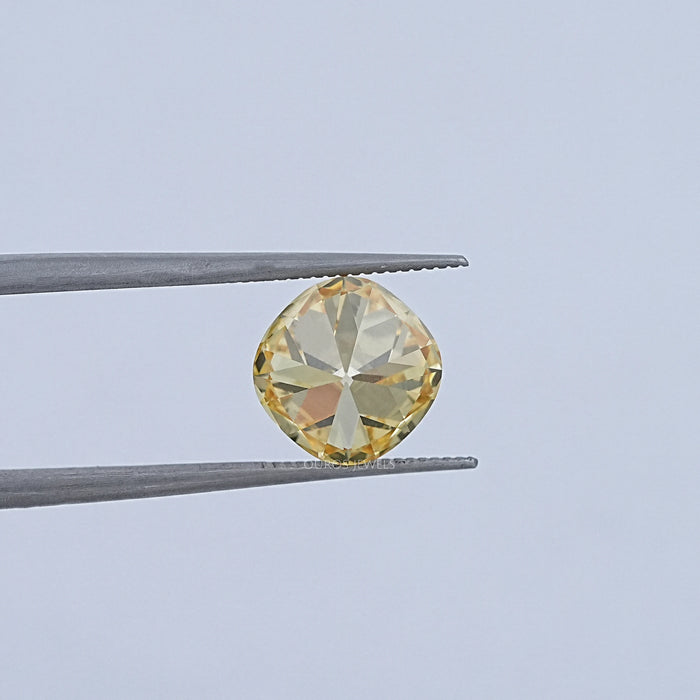Yellow Old Mine Cushion Cut Loose Lab-Diamond