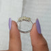 pear 5 stone diamond ring 