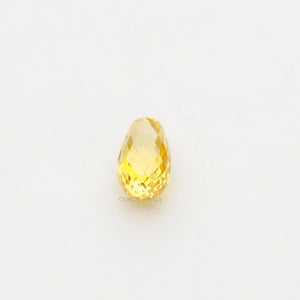 [Yellow Briolette Cut Diamondf]-[Ouros Jewels]