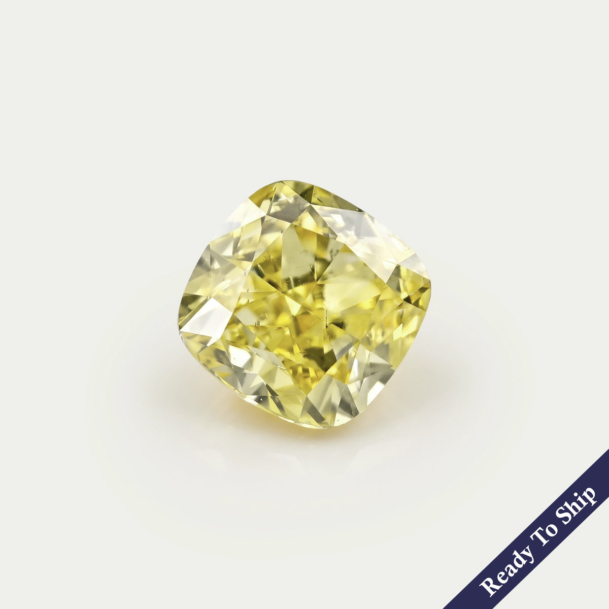 Yellow Cushion Lab Grown Diamond