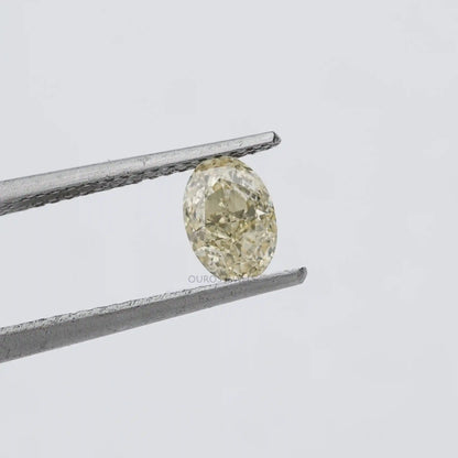 Fancy Yellow Oval Cut Lab Grown Diamond