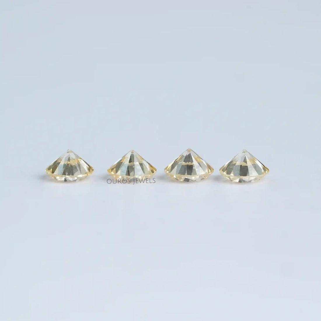 Yellow Round Cut Lab Grown Diamond Loose
