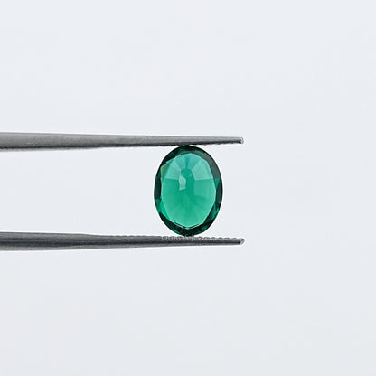 Green Oval Zambian Emerald Gemstone Loose