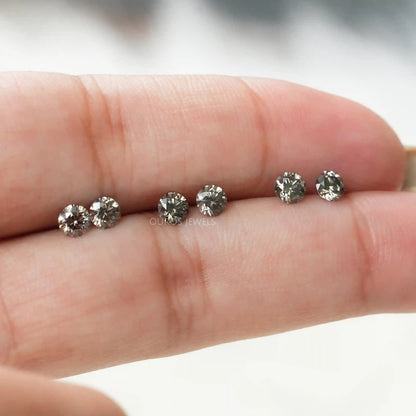 Black Round Cut Lab Grown Diamond Loose