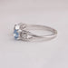 Side Look Of Stunning Open Cuff Ring Made With 14K Solid White Gold