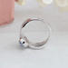 [Back Side View Of Lab Diamond Halo Engagement Ring]-[Ouros Jewels]