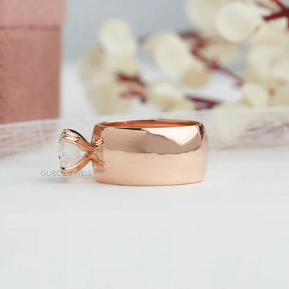Criss Cut Lab Grown Diamond Engagement Ring