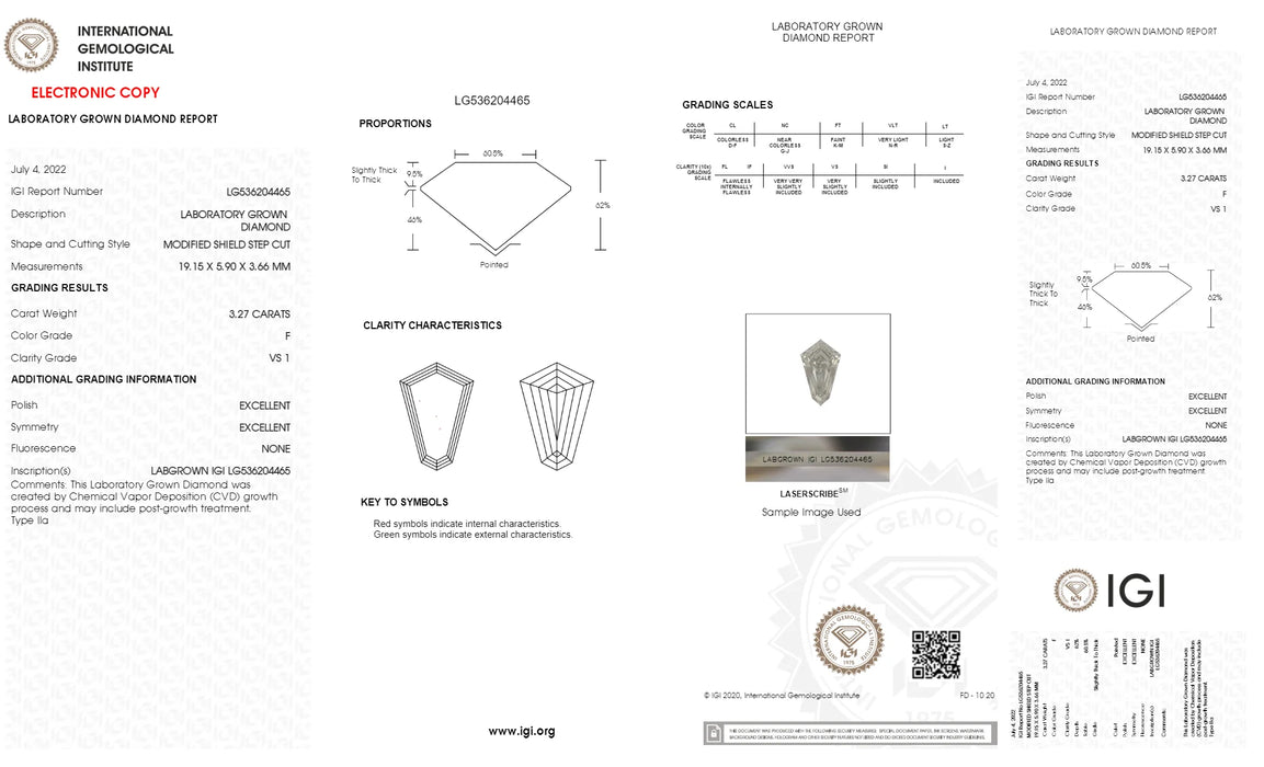 Long Kite Cut Loose Diamond