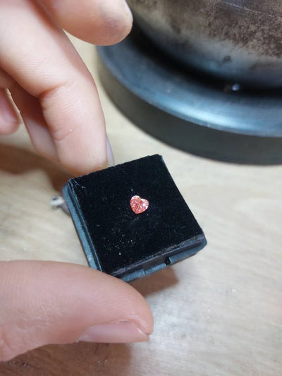 heart shaped lab grown diamond