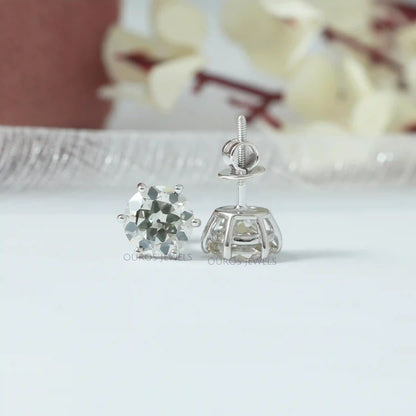 Old European Round Diamond Earrings Studs Earring