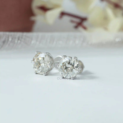 Old European Round Diamond Earrings Studs Earring