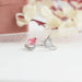 [Front View of Butterfly and Pear Diamond Open Cuff Ring]-[Ouros Jewels]