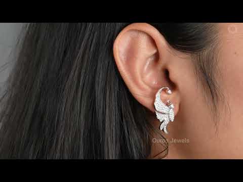 [Youtube Video of Round Diamond Cluster Diamond Earrings]-[Ouros Jewels]