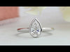 [Youtube Video of Bezel Set Pear Diamond Ring ]-[Ouros Jewels]