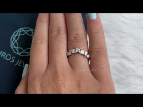 [Youtube Video of Round and Pear Diamond Seven Stone Ring]-[Ouros Jewels]