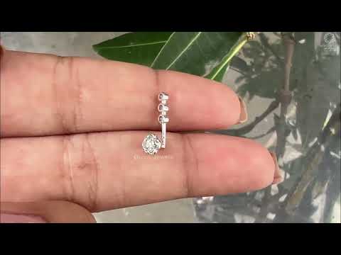 [Youtube Video of Floral Cut Lab Grown Diamond Jacket Earrings]-[Ouros Jewels]