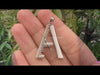 Round Diamond Enamel Letter Pendants