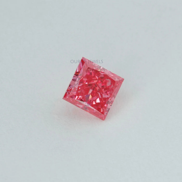 0.52 Carat Each Pink Princess Lab Diamond