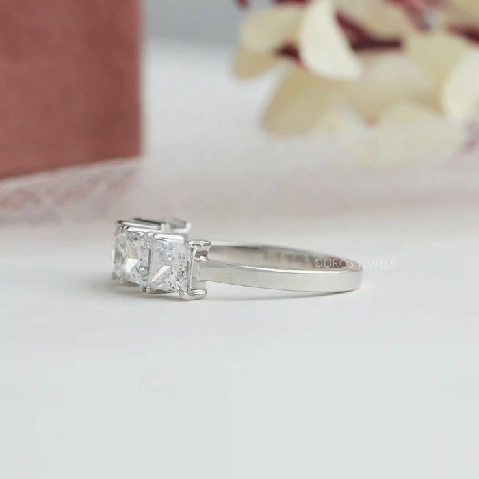 5 Stone Princess Cut Diamond Anniversary Ring