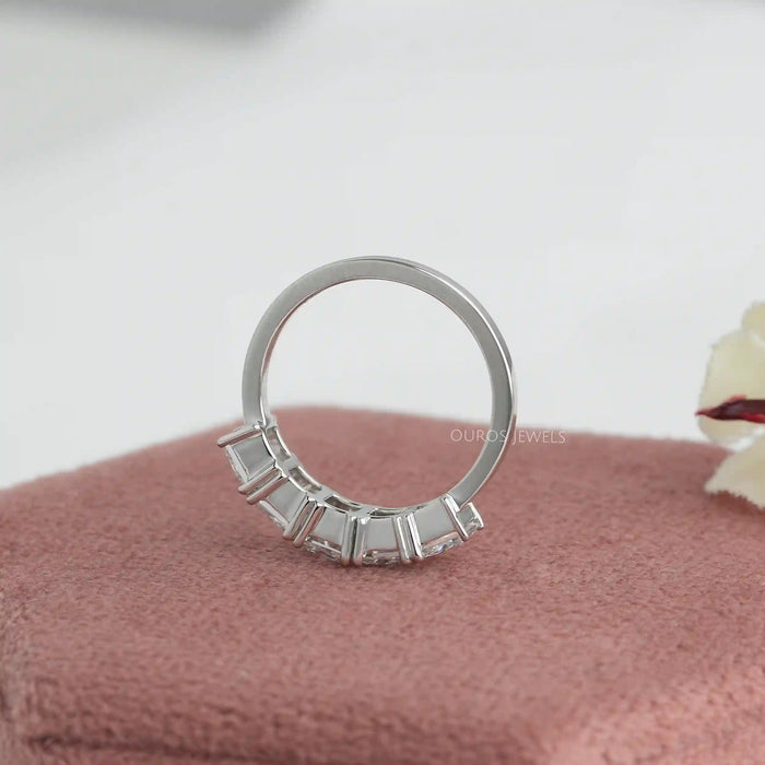 5 Stone Princess Cut Diamond Anniversary Ring