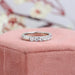 round diamond half eternity band 