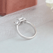 three stone mount ring 