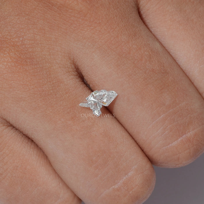 Customized Unicorn Cut Lab Grown Diamond