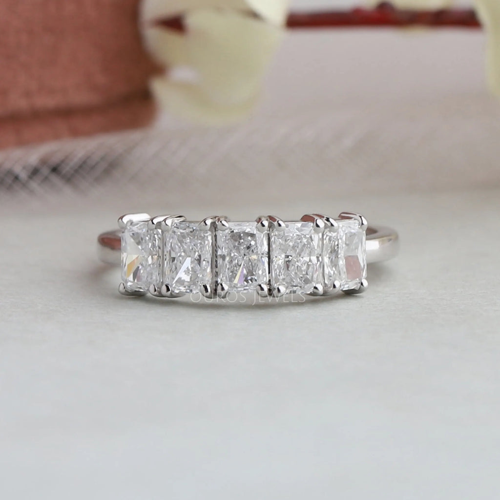Five stone princess cut diamond ring store