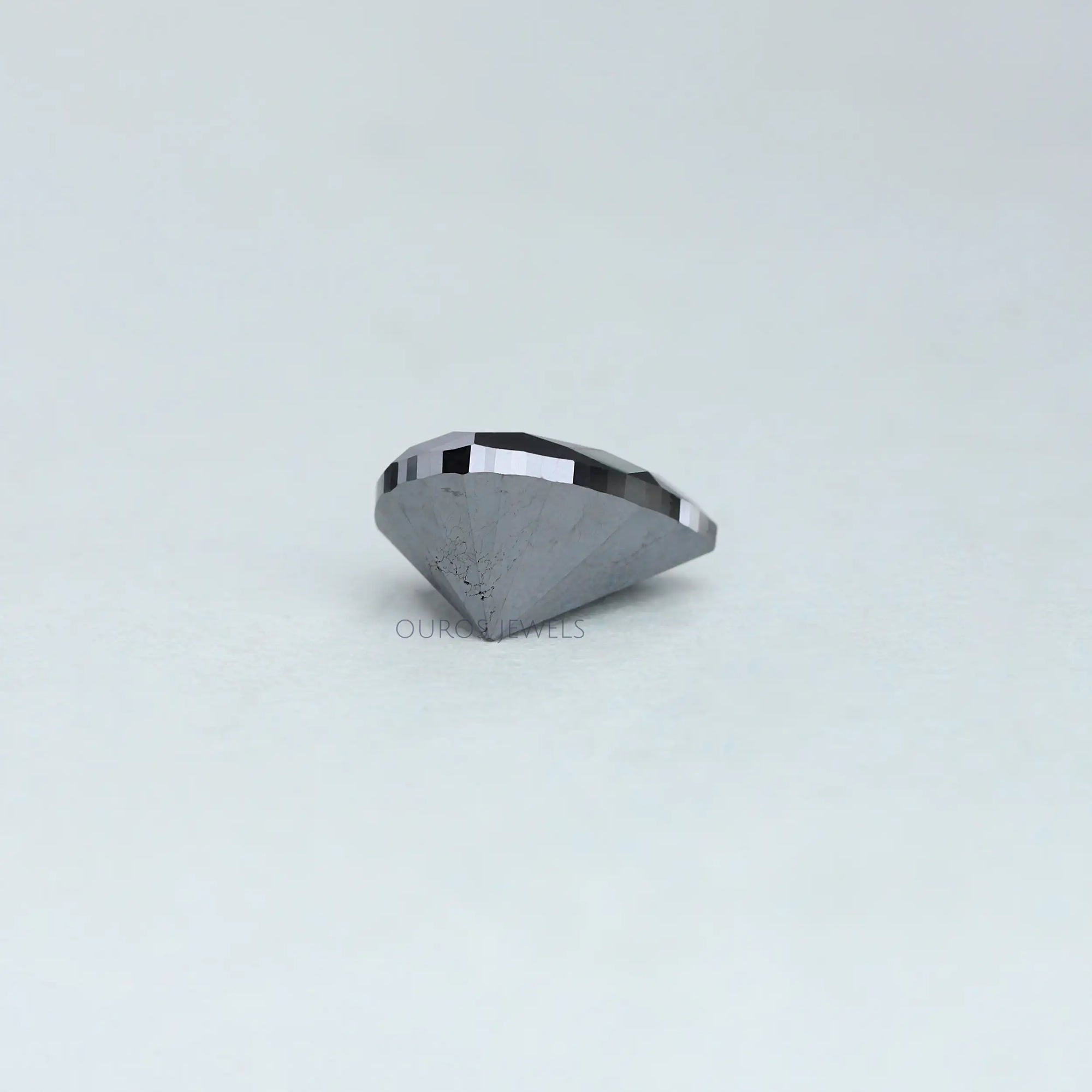 4.45 Carat Pear Shape Black Loose Lab Grown Diamond