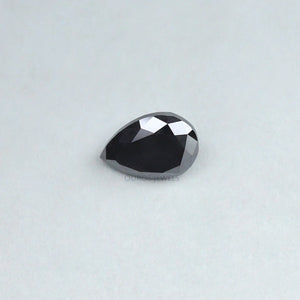 pear cut black lab grown diamond 