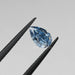 blue pear cut lab grown diamond in 1 carat 