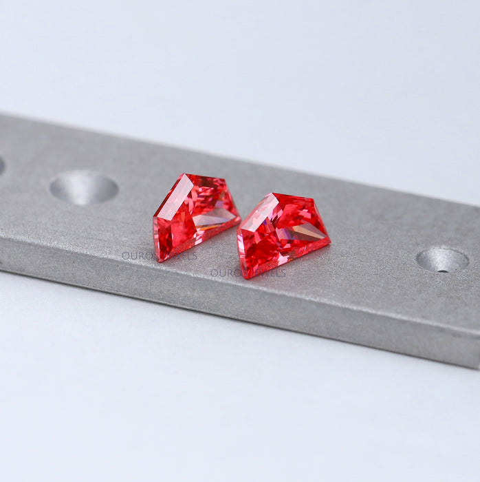 [Side View Of Fancy Lab Grown Diamonds]-[Ouros Jewels]