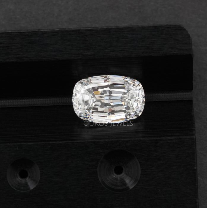 [Unique 1.09 Carat Step Cushion Cut Man Made Diamond]-[Ouros Jewels]