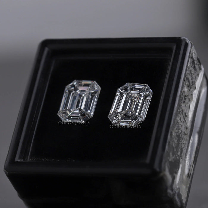 [Emerald Shape Pie Cut Loose Lab Grown Diamond In 1.60 TCW]-[Ouros Jewels]