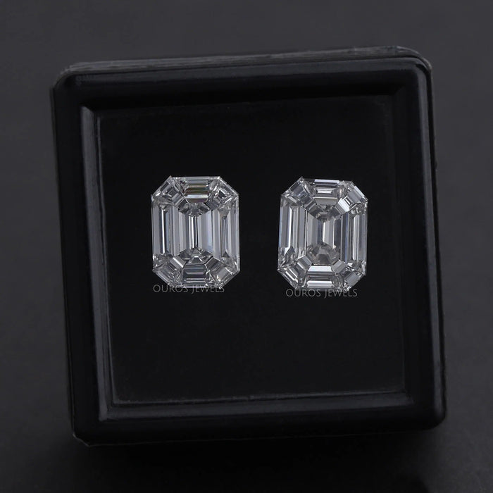 [Sparkling Emerald Shape Pie Cut Lab Grown Diamond]-[Ouros Jewels]