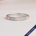 Round Cut Lab Diamond Half Eternity Wedding Band