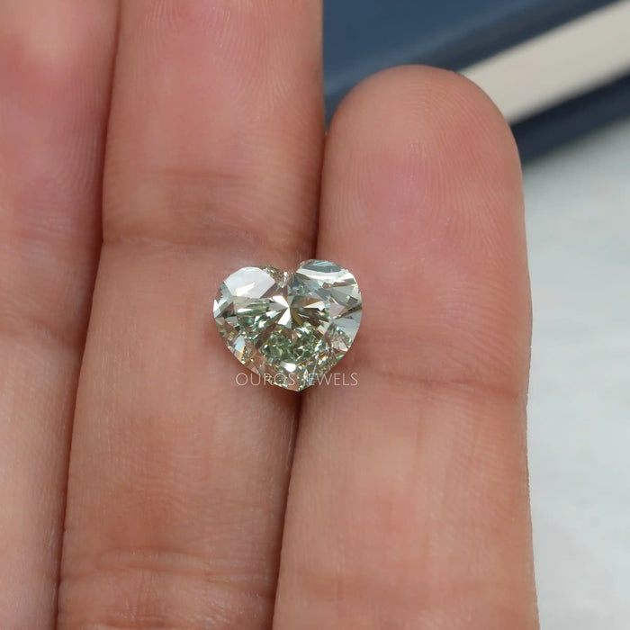 [Green Heart Lab Diamond]-[Ouros Jewels]