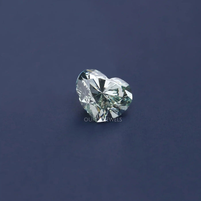 [Heart Cut Green Colored Diamond]-[Ouros Jewels]