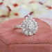 pear double halo engagement ring