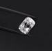 Sparkly 2.23 Carat IGI Certified Criss Cut Lab Diamond hold by tweezers against dark background.