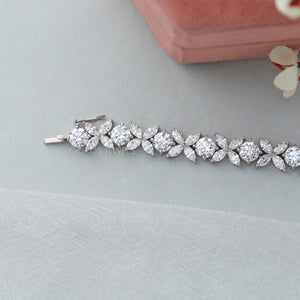 Marquise And Round Diamond Luxury Bracelet