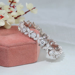 Marquise And Round Diamond Luxury Bracelet